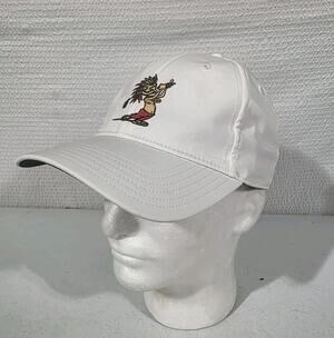 TaylorMade Cherokee Strip Golf Hat White Strapback Embroidered Golfer Cap
